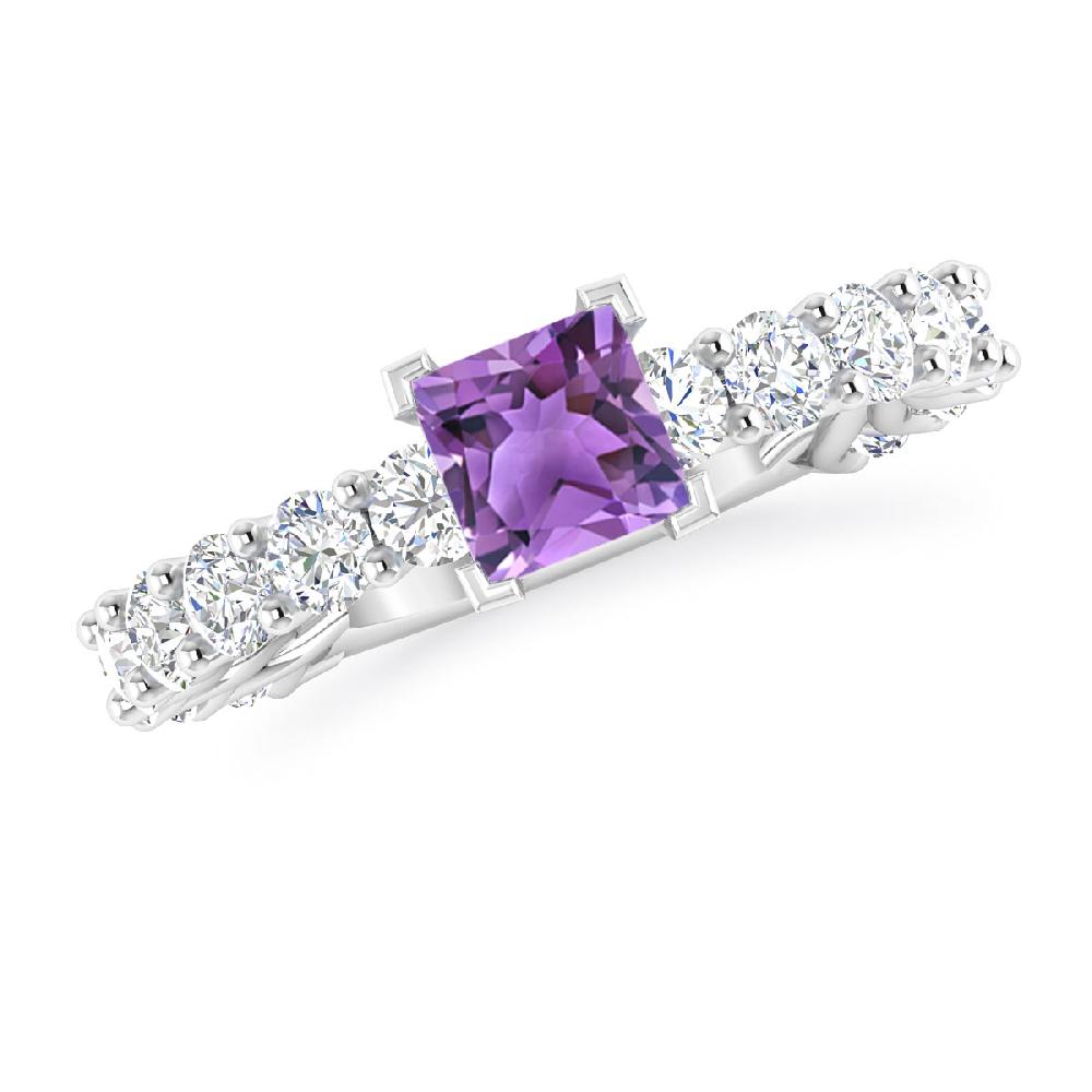 White Gold - Amethyst