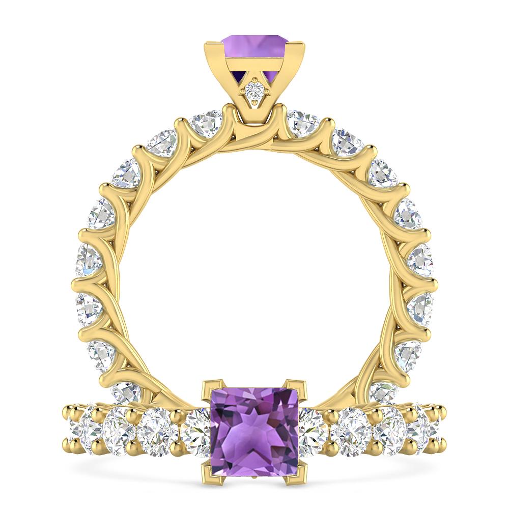 Yellow Gold - Amethyst