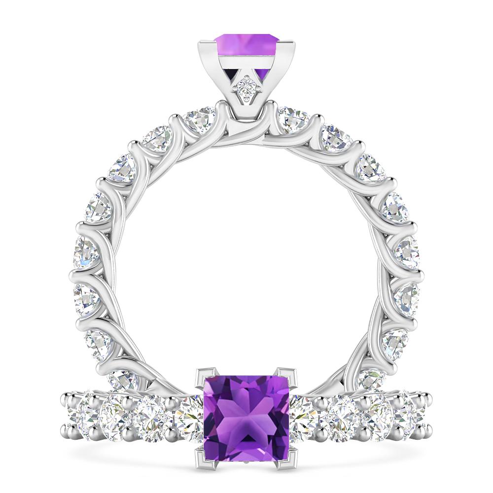 White Gold - Amethyst