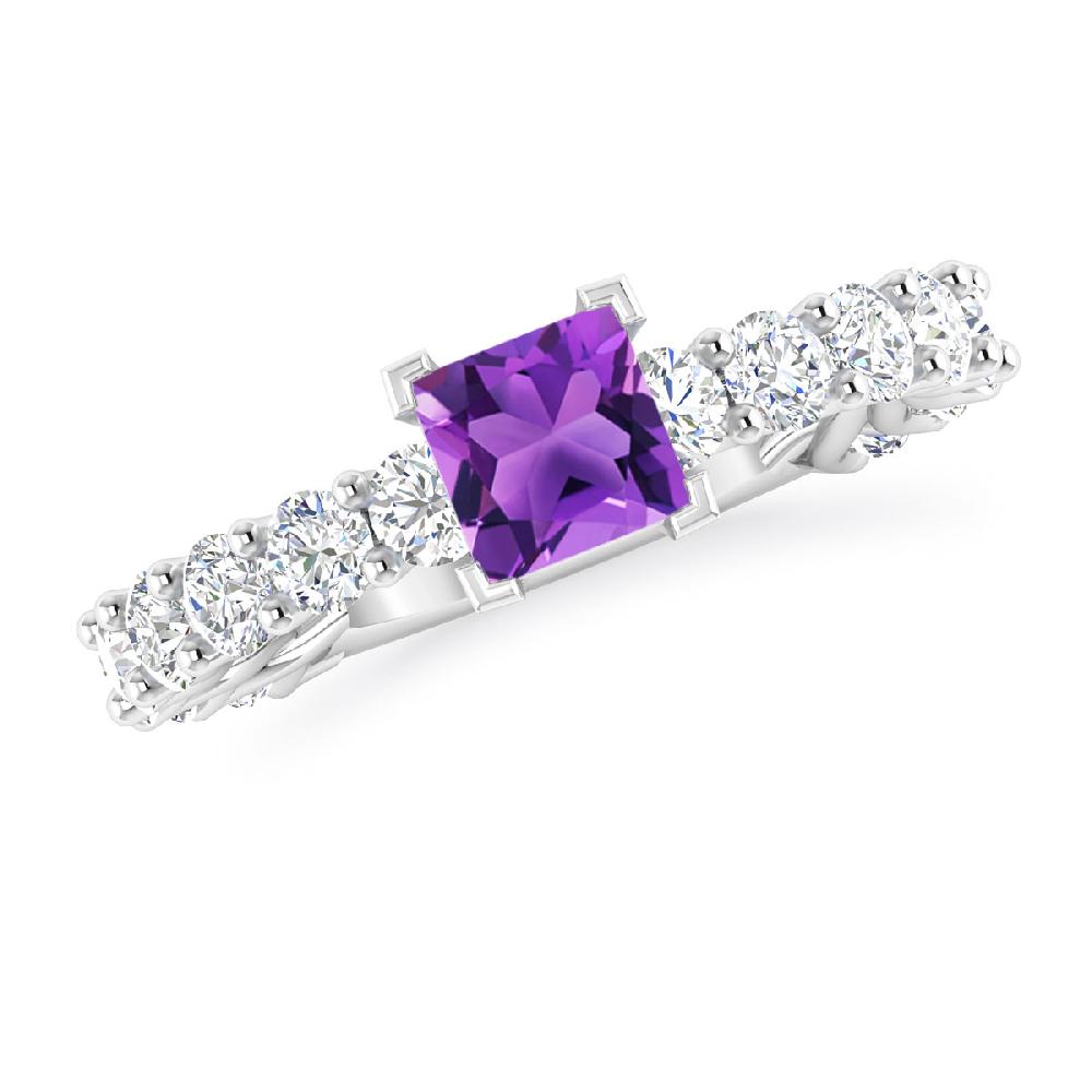 White Gold - Amethyst