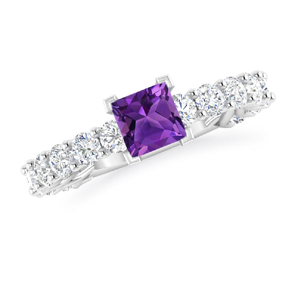 White Gold - Amethyst