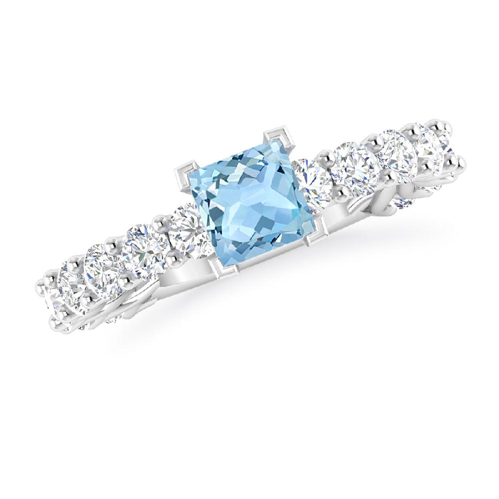 White Gold - Aquamarine