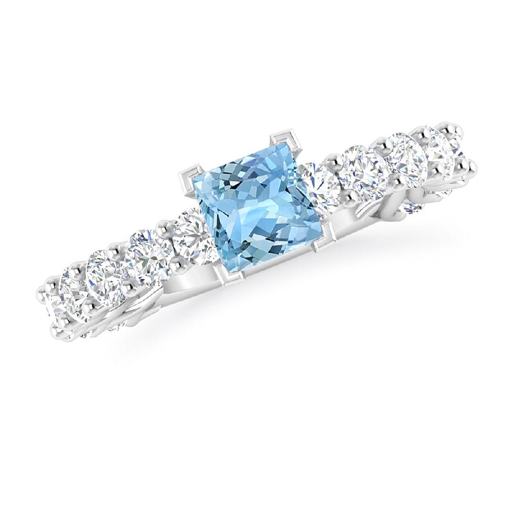 White Gold - Aquamarine