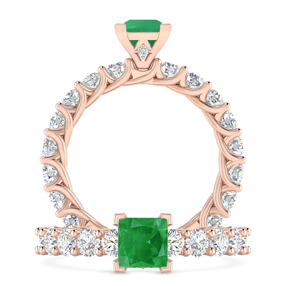 Rose Gold - Emerald