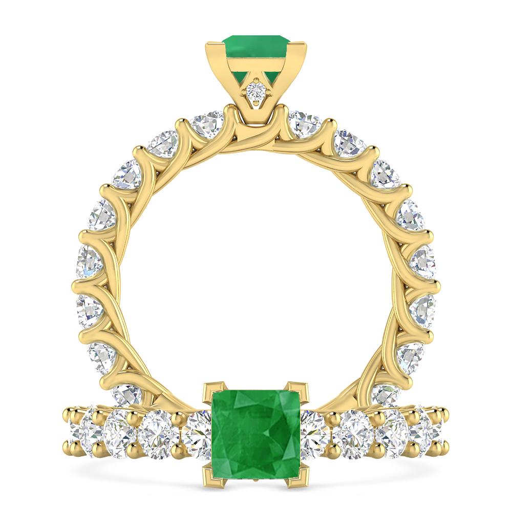 Yellow Gold - Emerald
