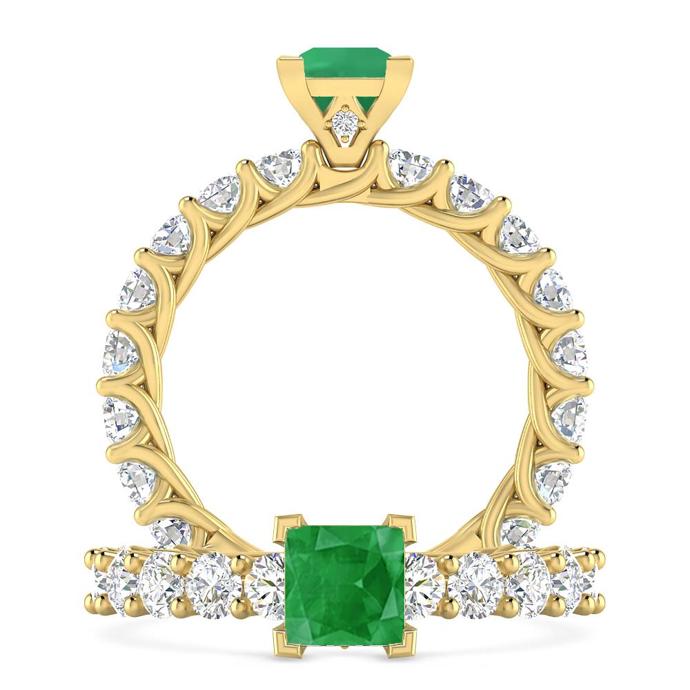 Yellow Gold - Emerald