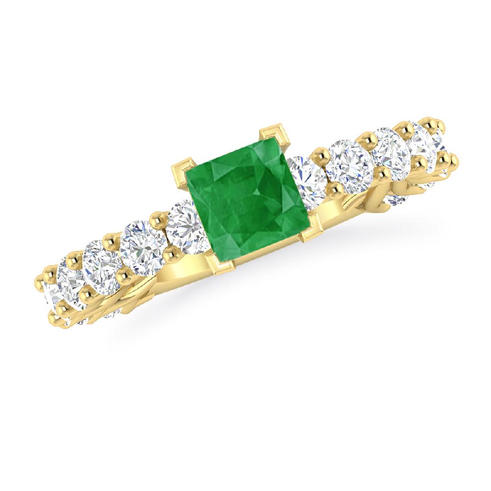 Yellow Gold - Emerald