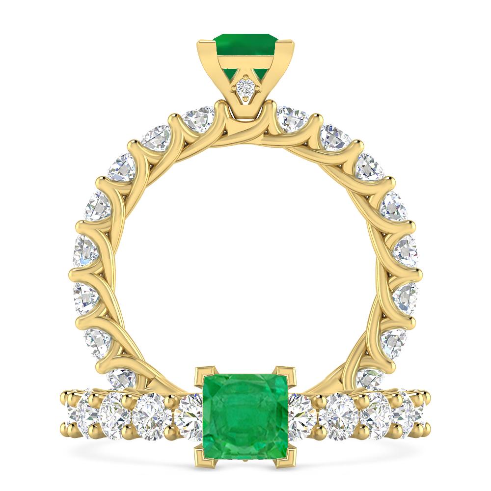 Yellow Gold - Emerald