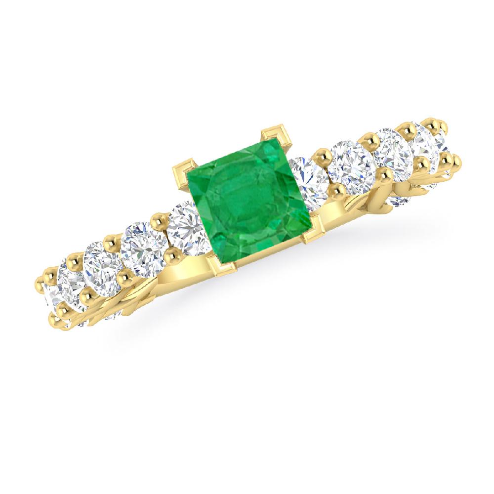 Yellow Gold - Emerald