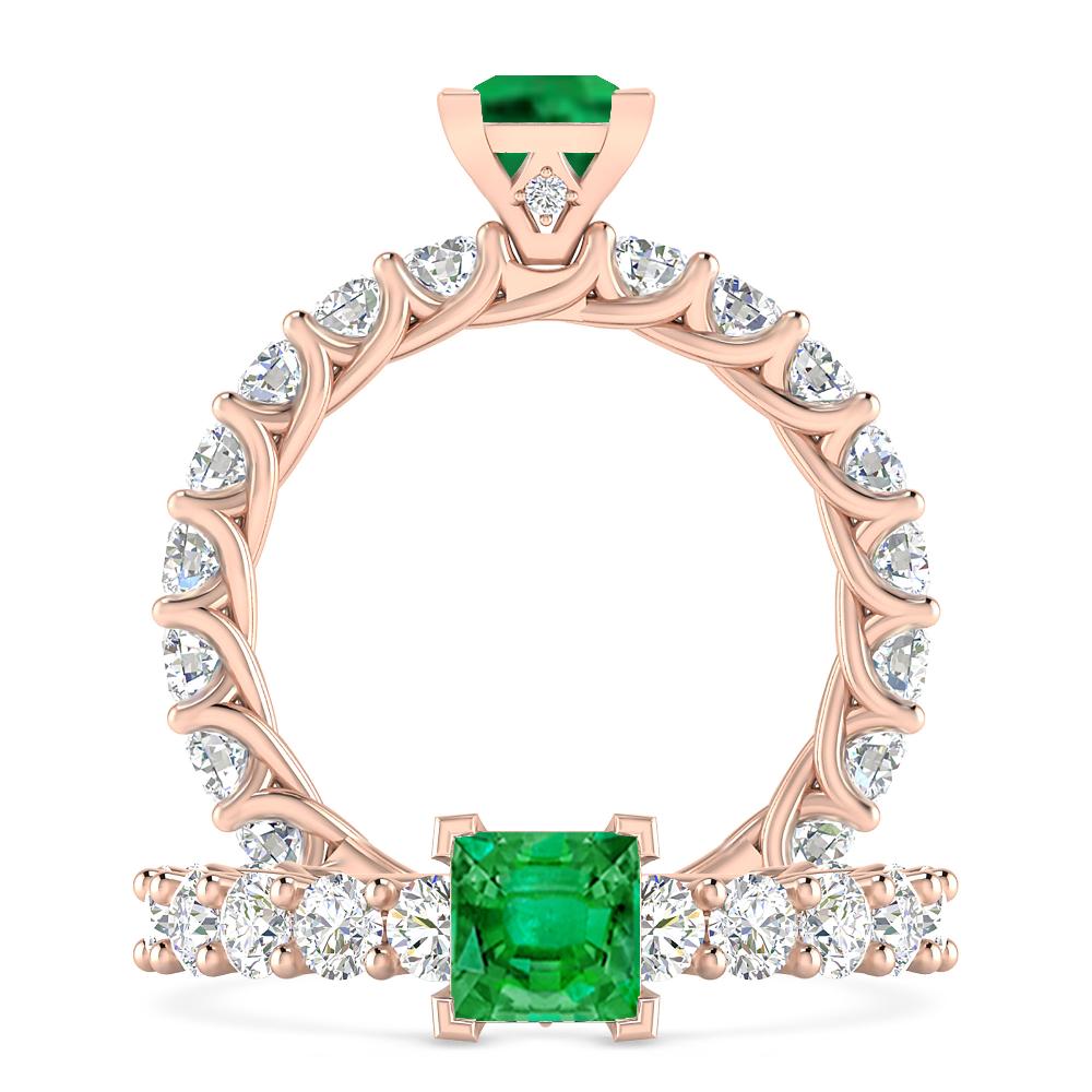 Rose Gold - Emerald