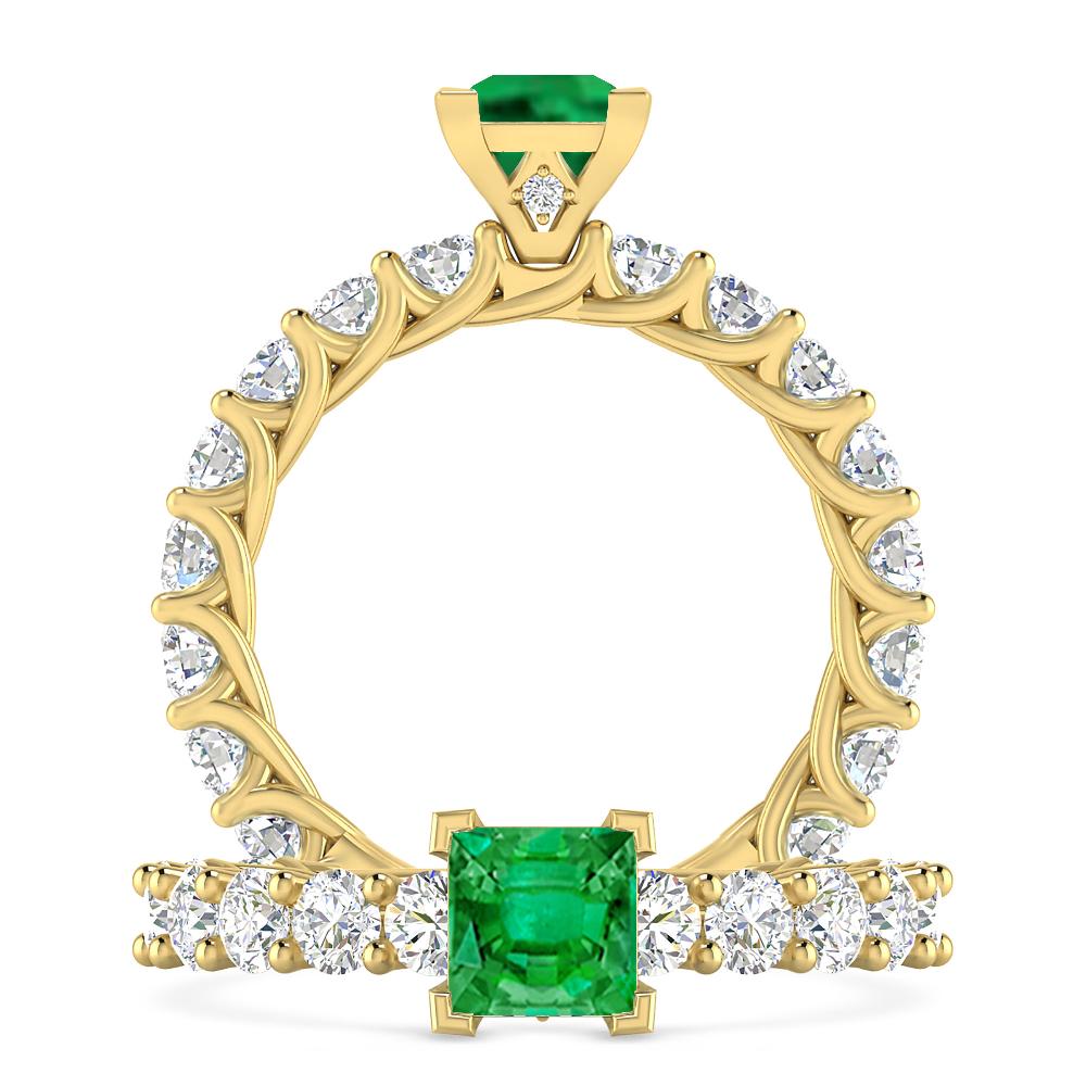 Yellow Gold - Emerald