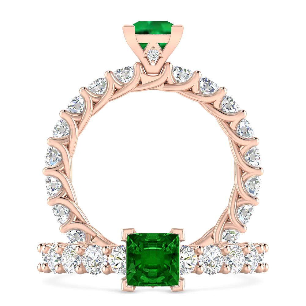 Rose Gold - Emerald