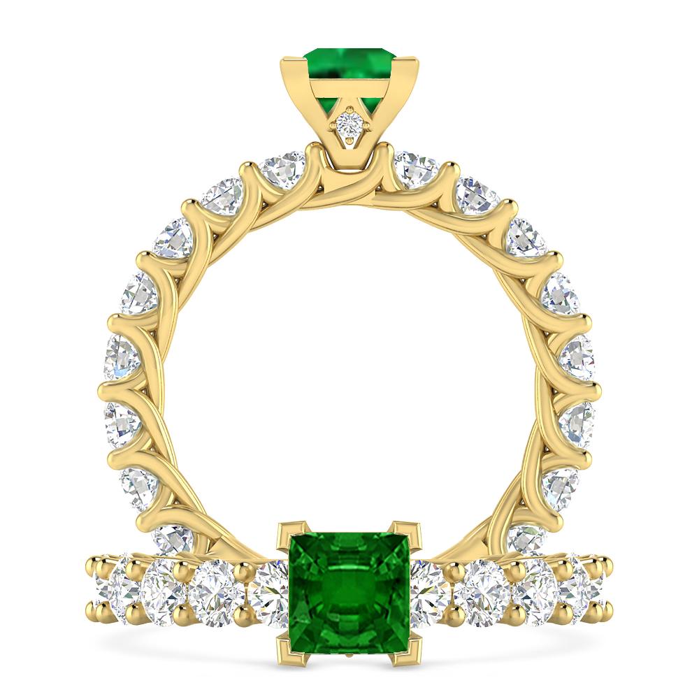 Yellow Gold - Emerald