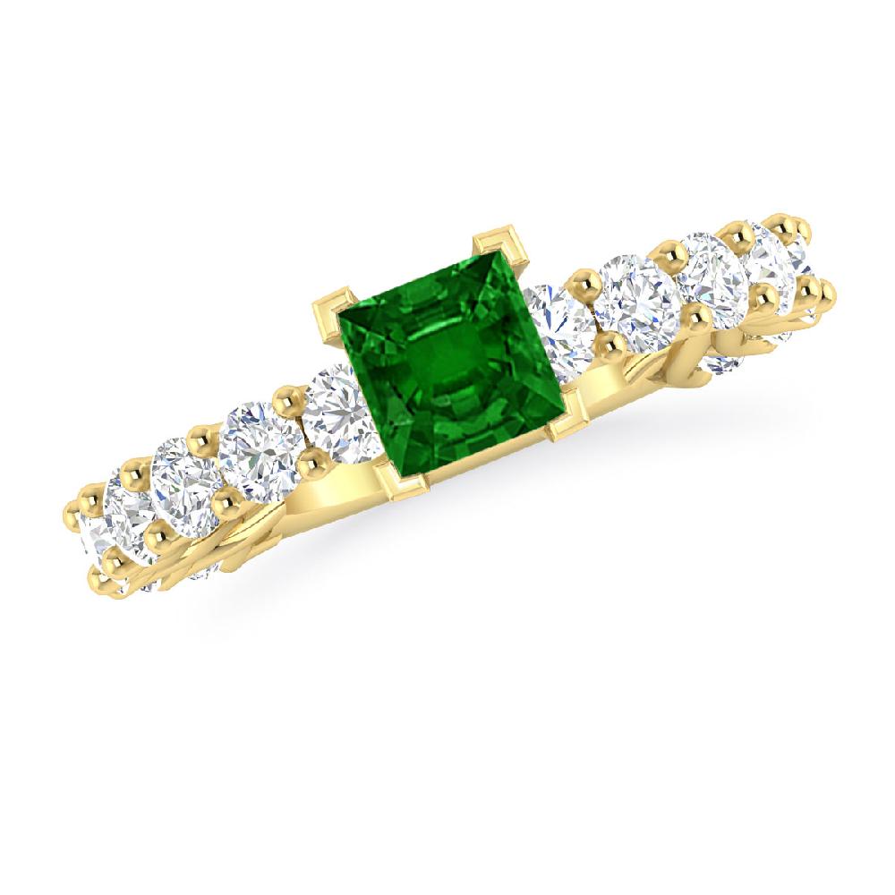 Yellow Gold - Emerald