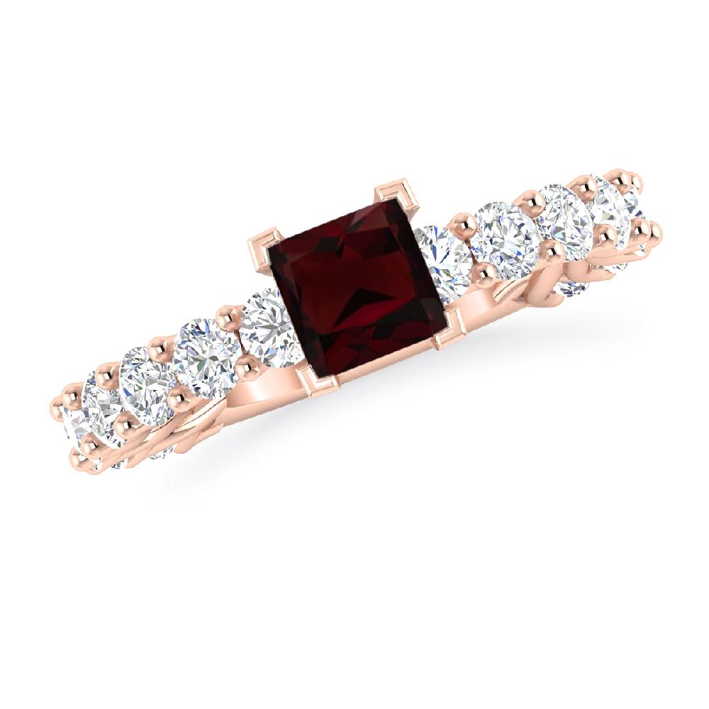 Rose Gold - Garnet