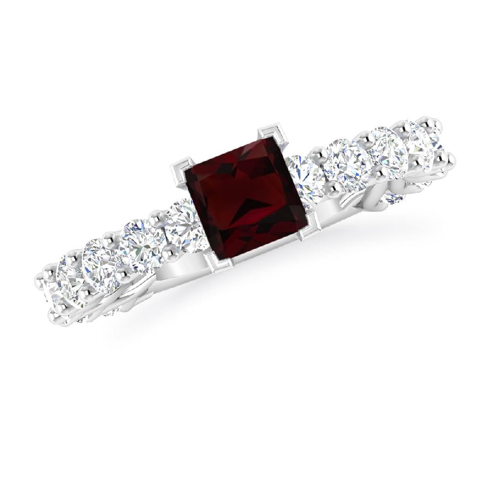 White Gold - Garnet