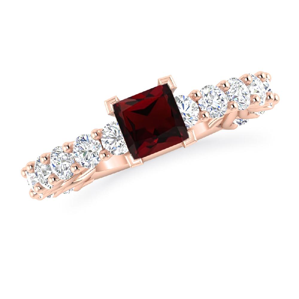 Rose Gold - Garnet