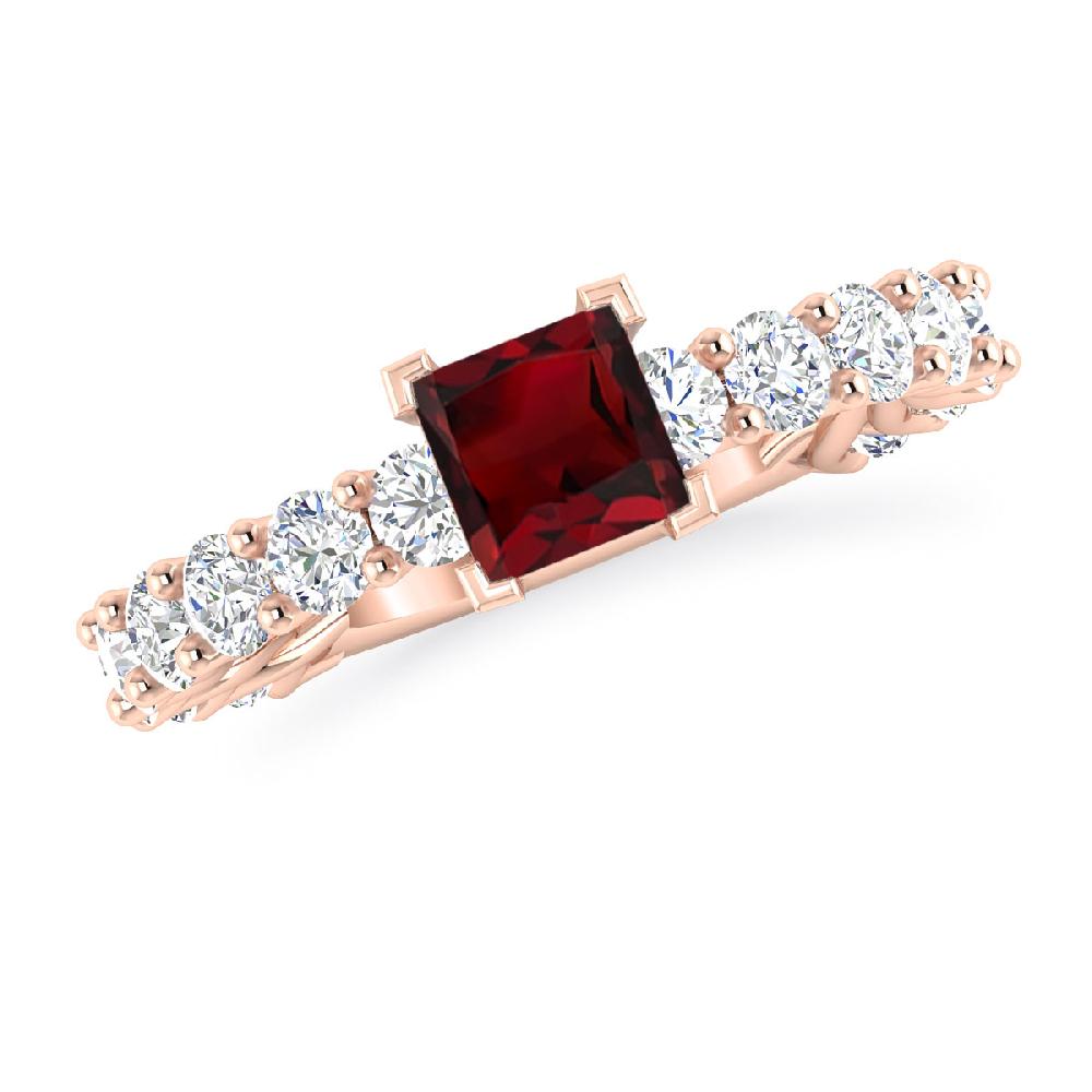 Rose Gold - Garnet