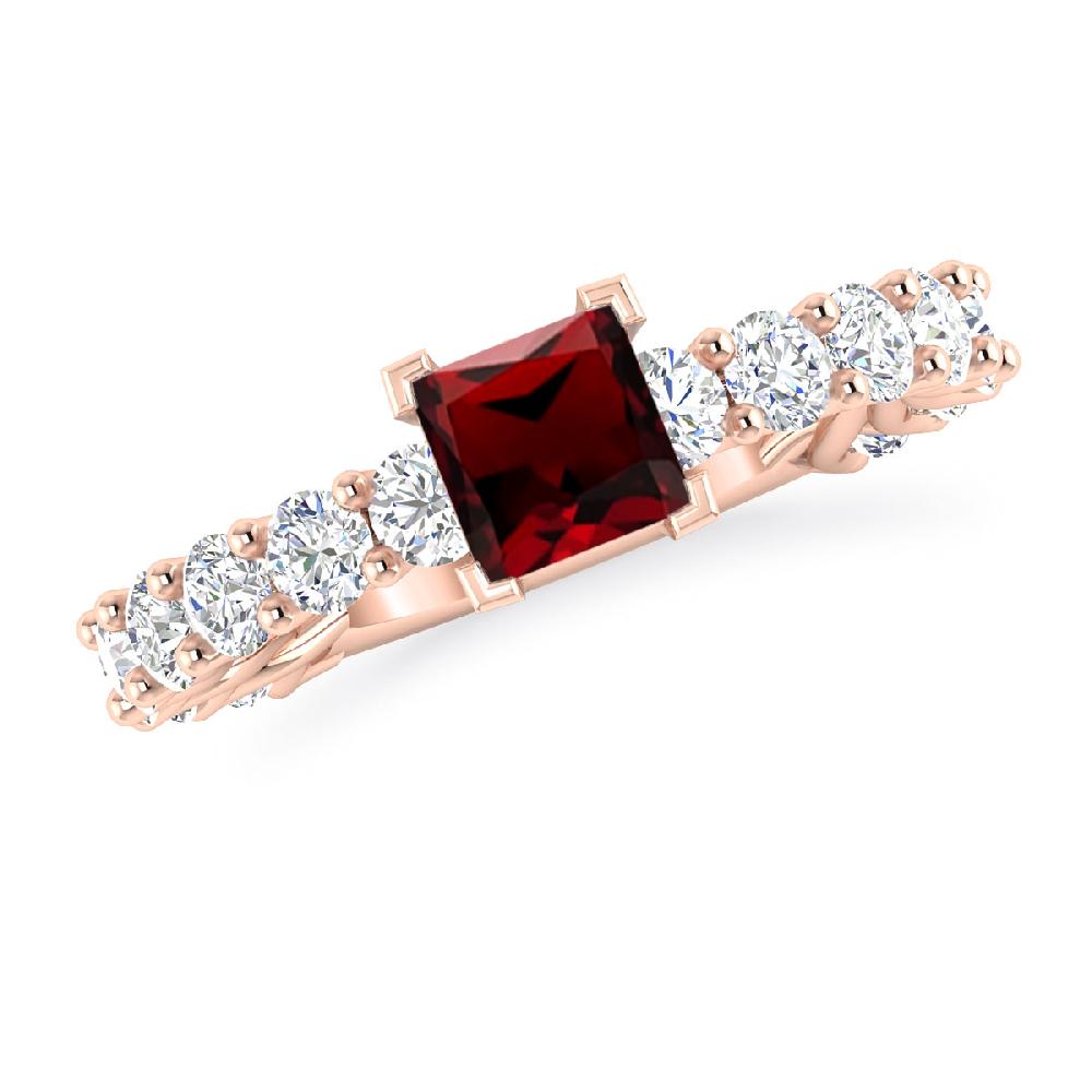 Rose Gold - Garnet