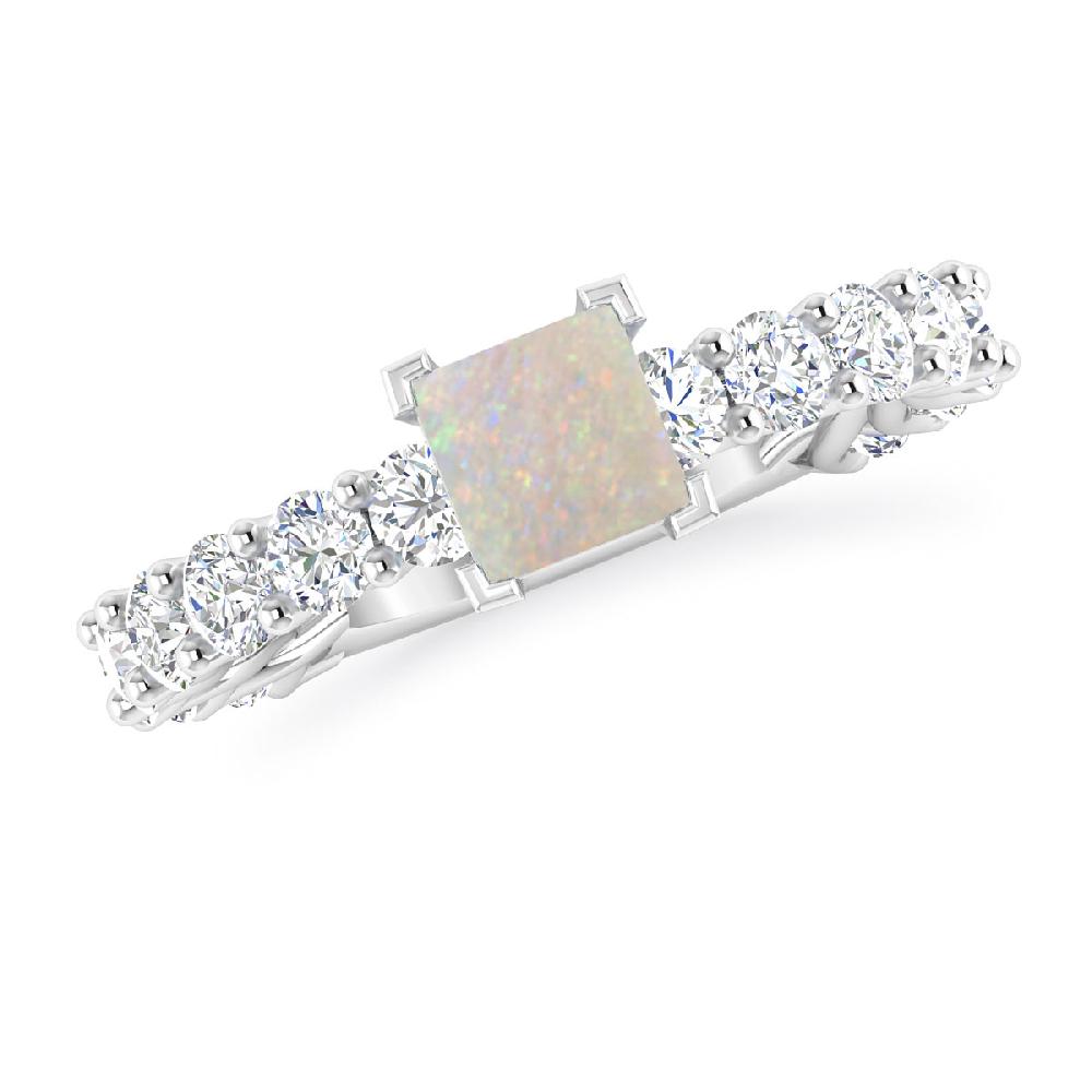 White Gold - Opal