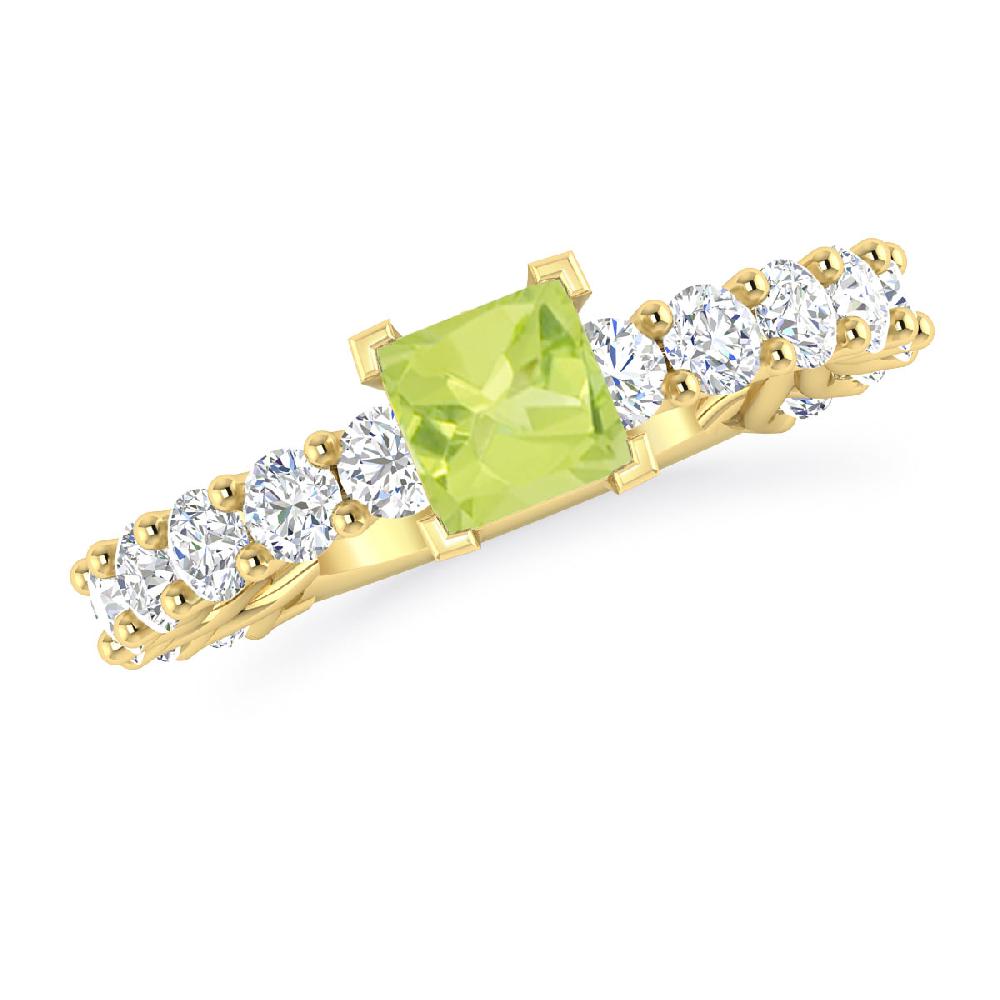 Yellow Gold - Peridot