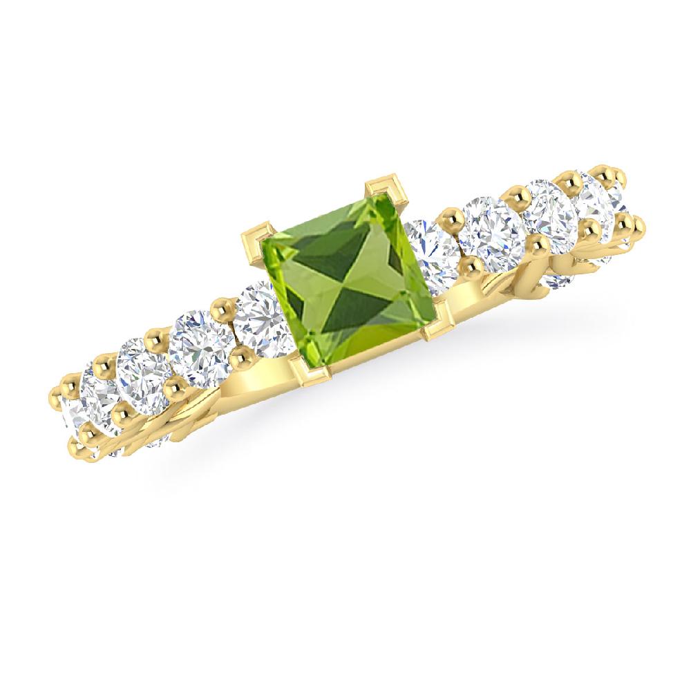 Yellow Gold - Peridot