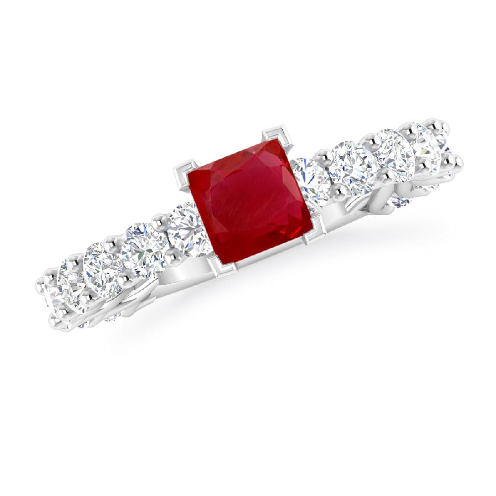 White Gold - Ruby