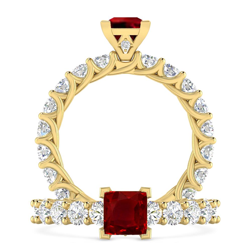 Yellow Gold - Ruby