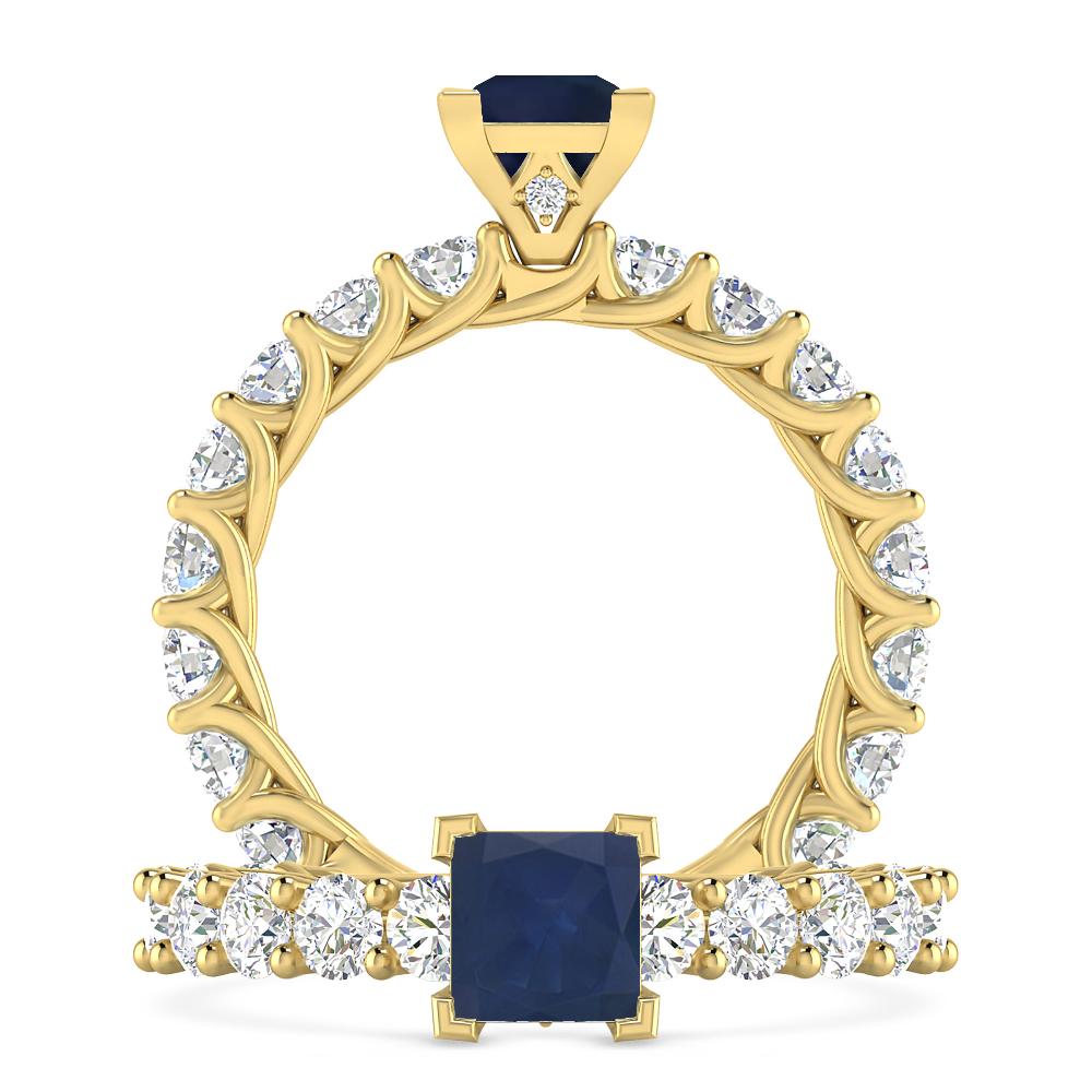 Yellow Gold - Sapphire