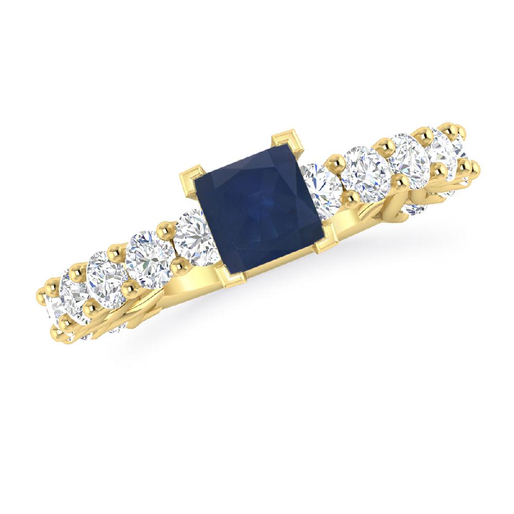 Yellow Gold - Sapphire