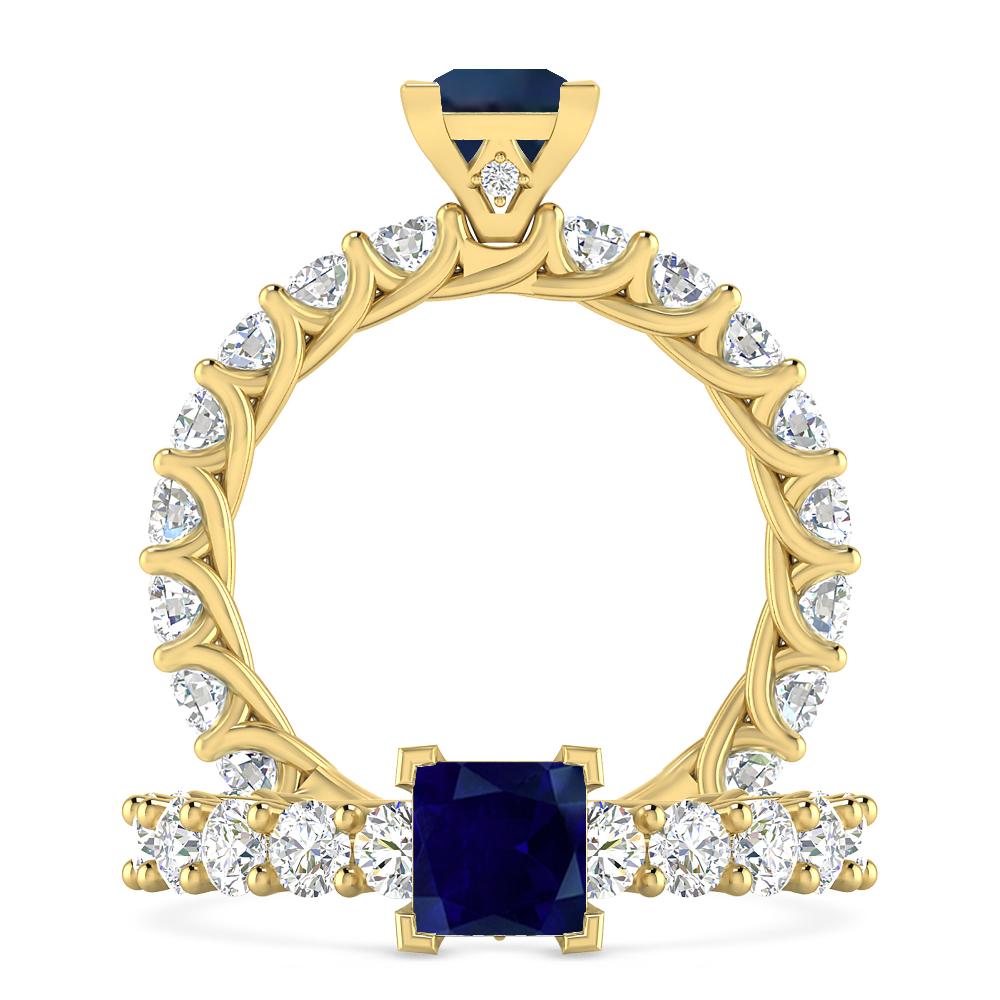 Yellow Gold - Sapphire