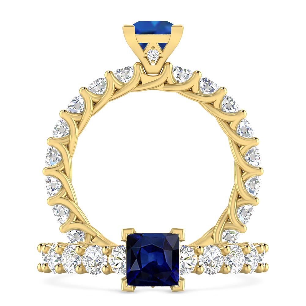 Yellow Gold - Sapphire