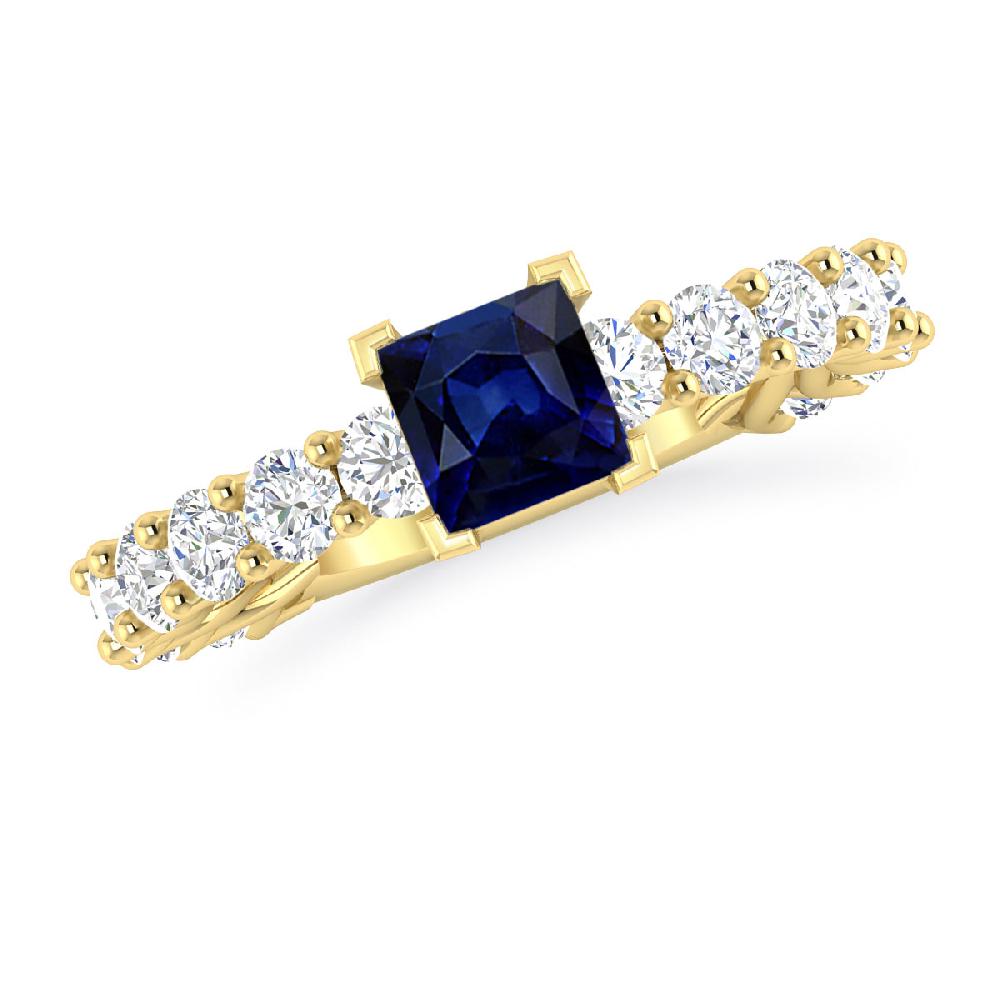 Yellow Gold - Sapphire