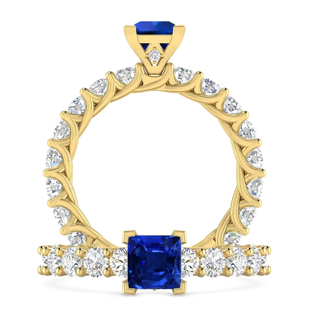 Yellow Gold - Sapphire