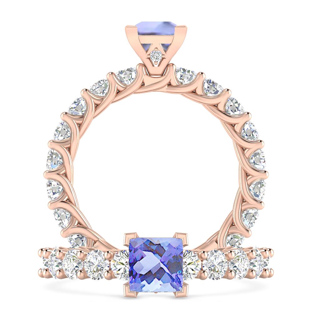 Rose Gold - Tanzanite