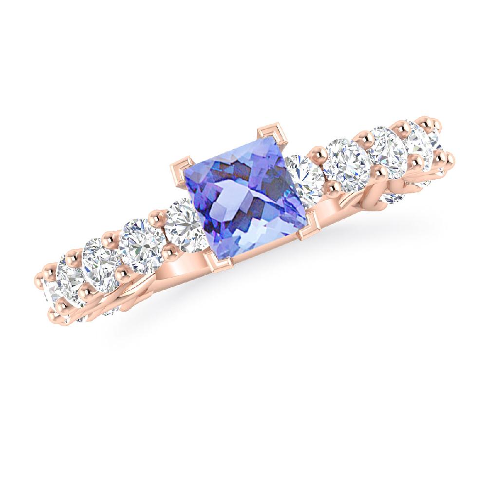 Rose Gold - Tanzanite