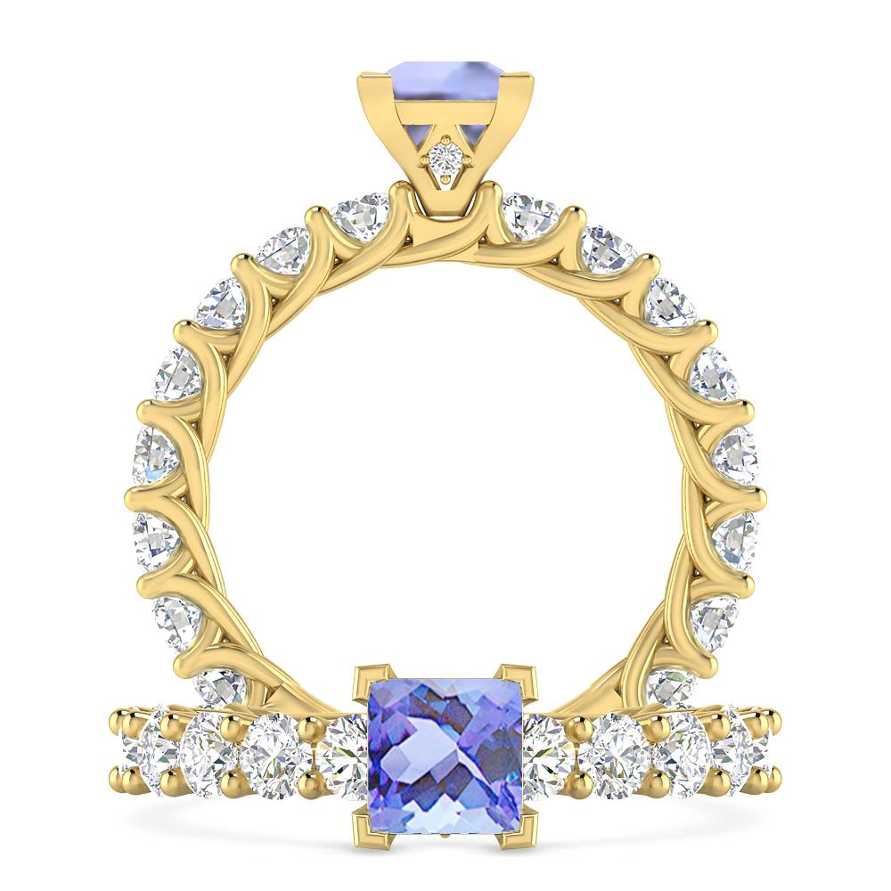 Yellow Gold - Tanzanite