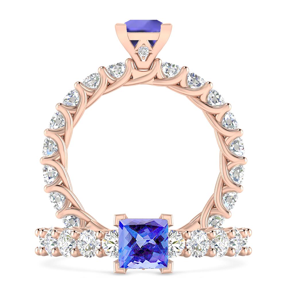 Rose Gold - Tanzanite