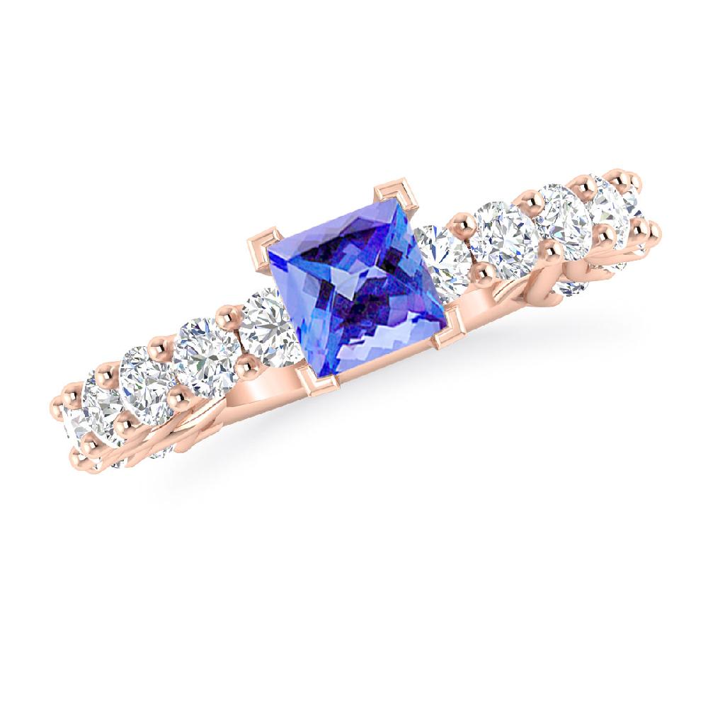 Rose Gold - Tanzanite