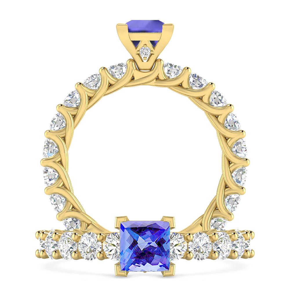 Yellow Gold - Tanzanite