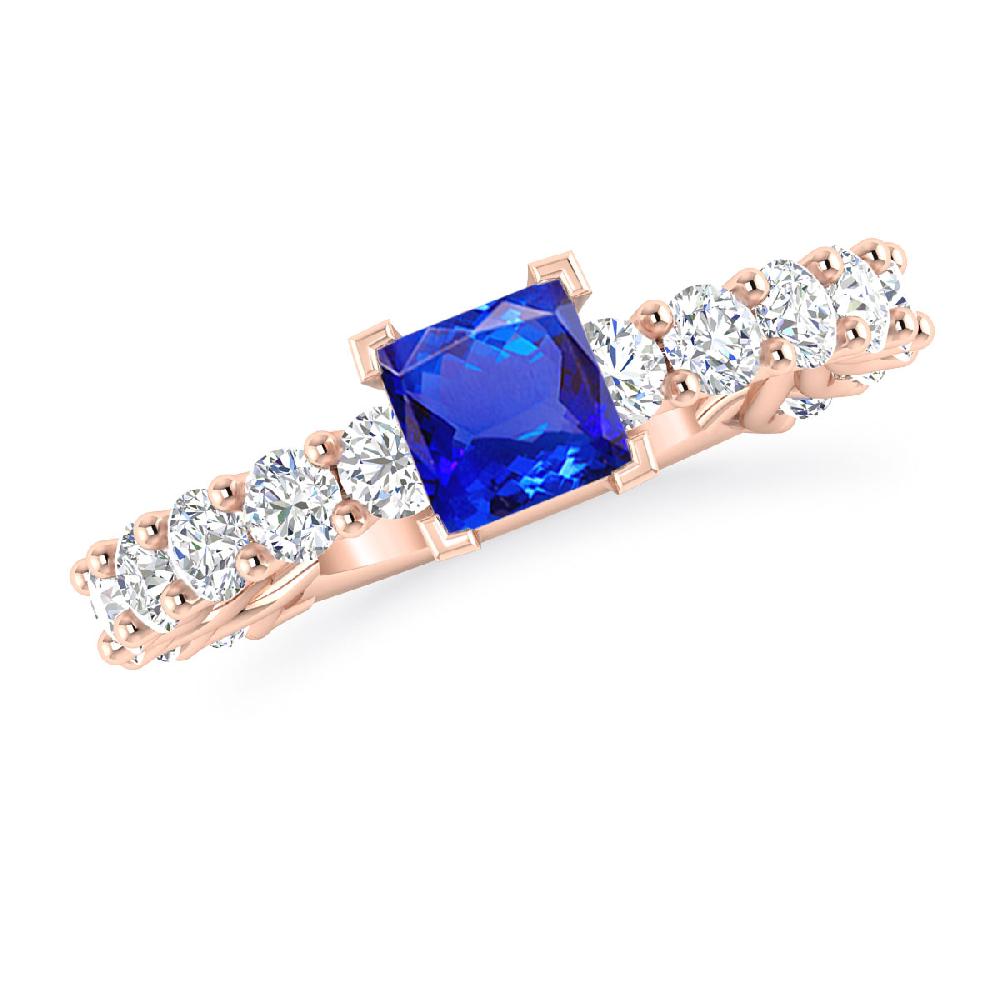 Rose Gold - Tanzanite