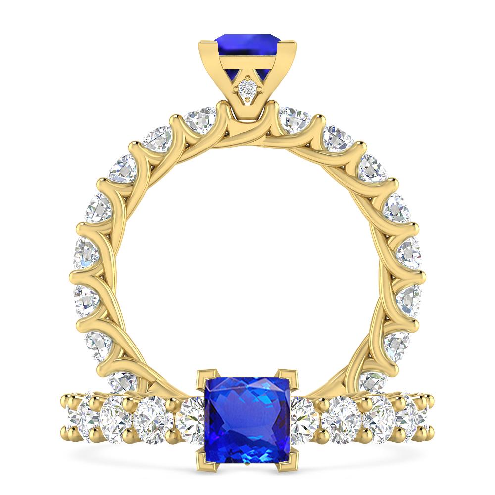 Yellow Gold - Tanzanite