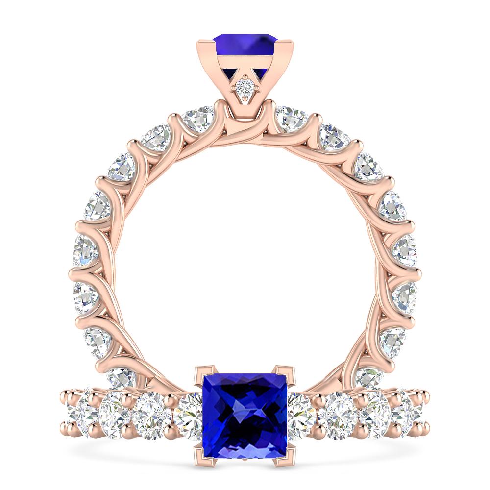 Rose Gold - Tanzanite