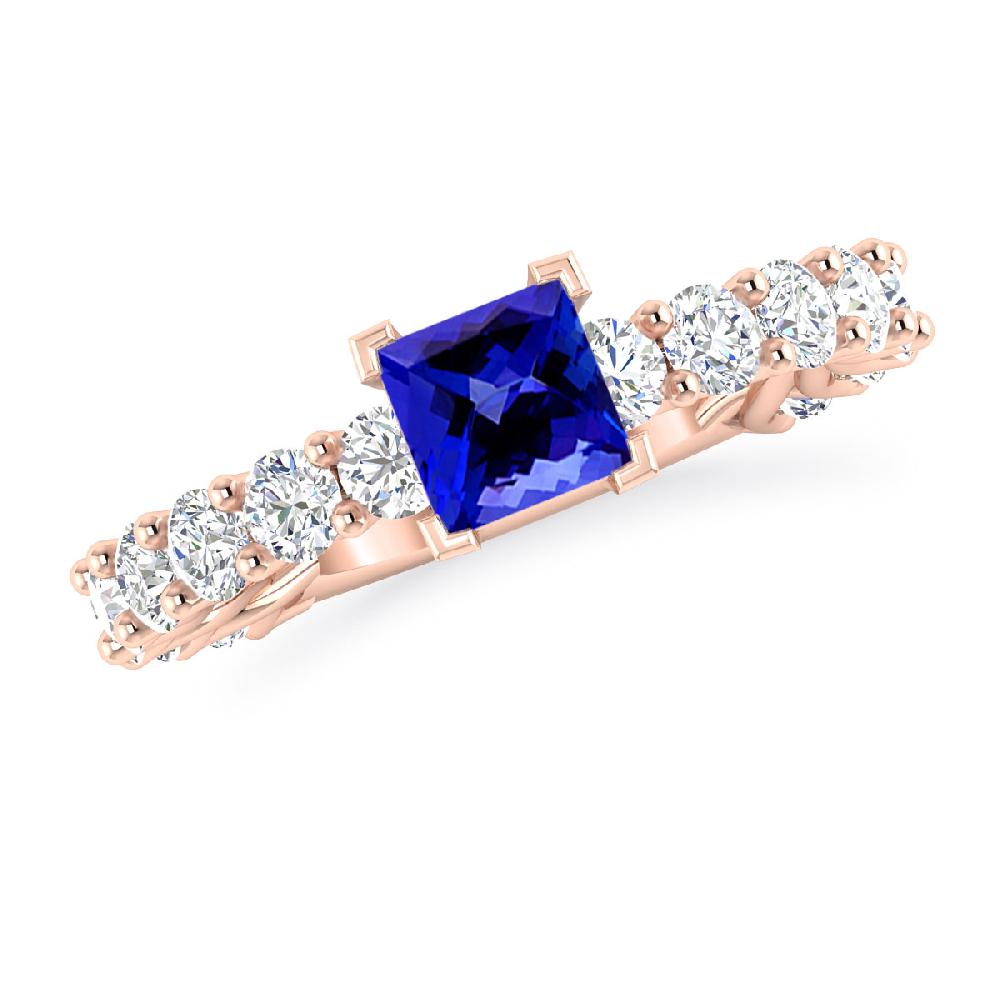 Rose Gold - Tanzanite