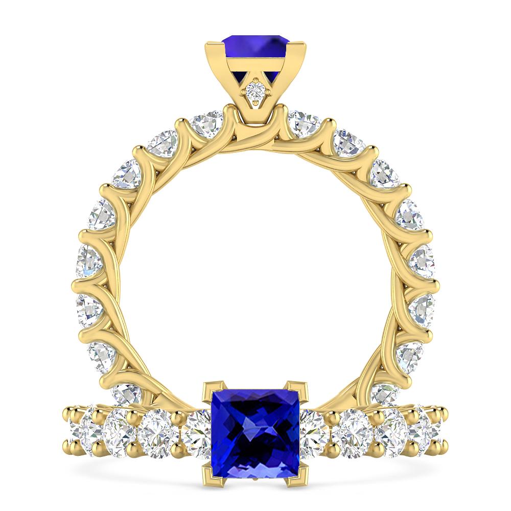 Yellow Gold - Tanzanite