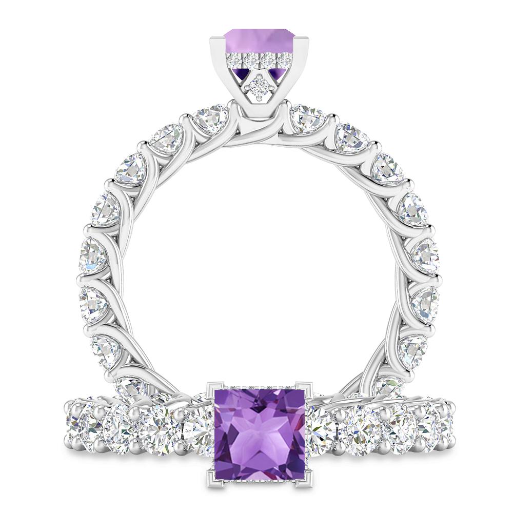 White Gold - Amethyst