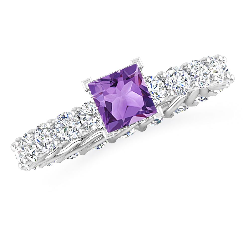 White Gold - Amethyst