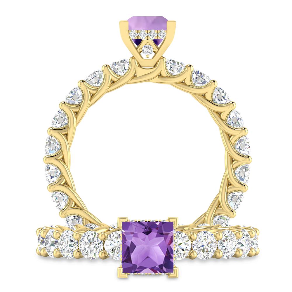 Yellow Gold - Amethyst