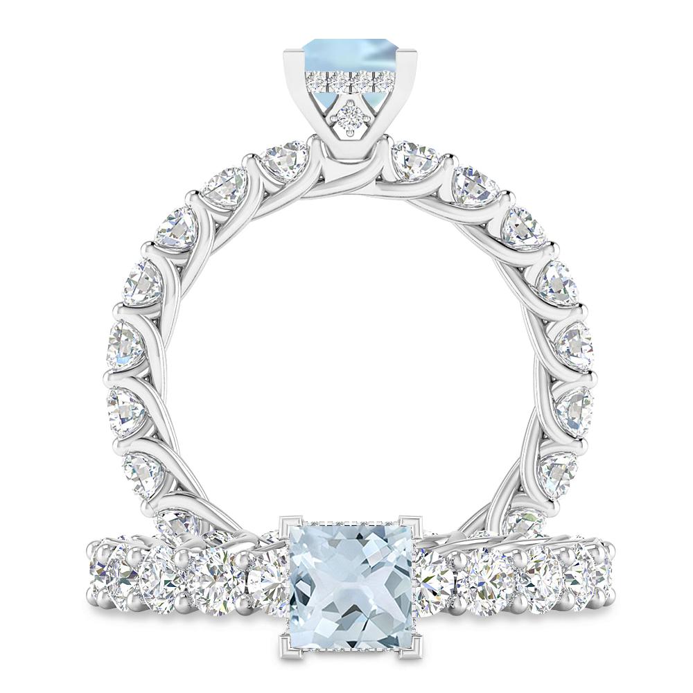 White Gold - Aquamarine