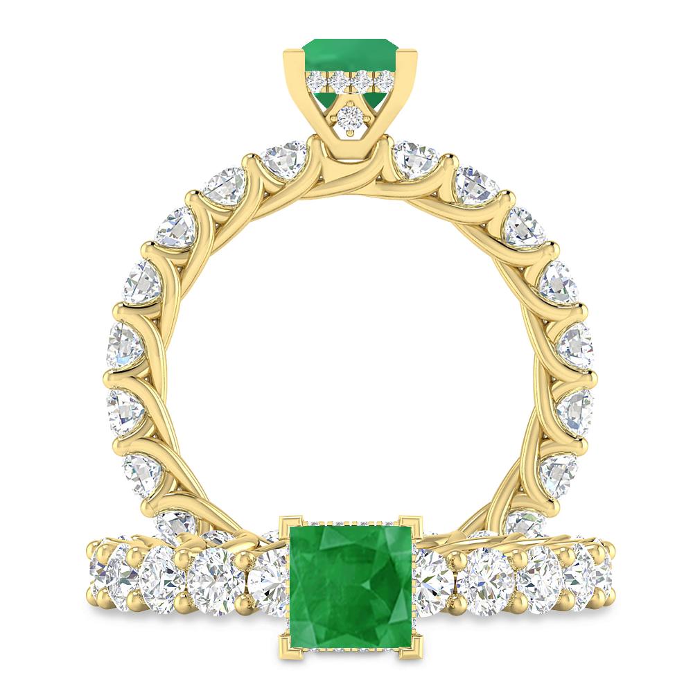 Yellow Gold - Emerald